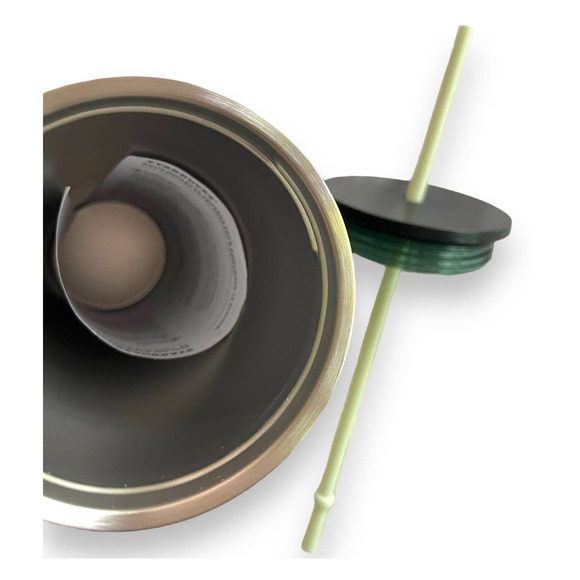 2022 Starbucks Green Swirl Forest Textured Stainless Steel Venti Tumbler 24 oz - Picture 10 of 12